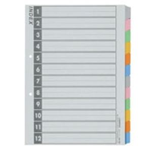 (業務用5セット) ジョインテックス インデックスA4S 6色12山 50組 D027J-12Y10