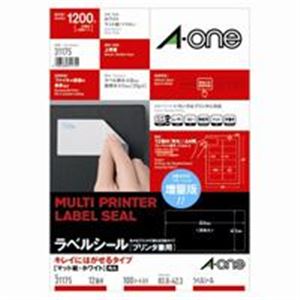 (業務用10セット) エーワン キレイにはがせるラベルシール/宛名シール 【A4/12面 100枚】 再剥離 マルチタイプ 31175