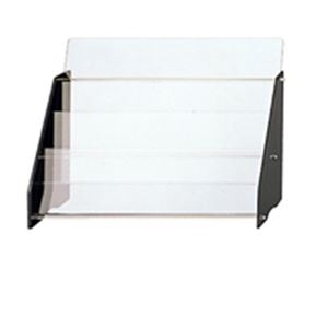 (業務用2セット) プラス 卓上パンフレット台 PA-23A A4判2列3段