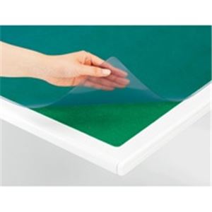 (業務用10セット) プラス デスクマットOA/マウスパッド 【690mm×1390mm】 マウス使用可 下敷付き 斜めカット加工 DM-147EW