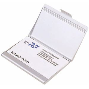 (まとめ) レイメイ藤井 アルミカードケース W65×D93×H7mm 20枚収容 CHA480 1個 【×10セット】 - 画像 (3)