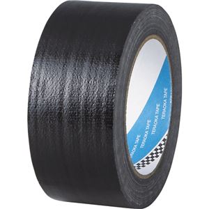 （まとめ） 寺岡製作所 布粘着テープ No.1535 50mm×25m 黒 No.1535-50クロ 1巻 【×10セット】
