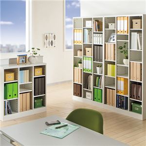 (まとめ) 生興 3列オープン書庫用追加棚板 ホワイト SBKW-TT 1枚 【×2セット】 - 画像 (2)