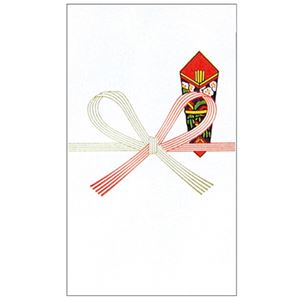 (まとめ) 赤城 のり付万円袋 祝無地 フ5151 1パック(10枚) 【×50セット】