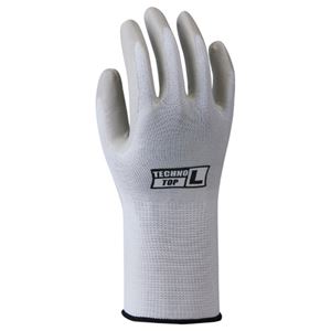 (まとめ) 川西工業 テクノトップ LL 白×グレー #2983-LL 1双 【×20セット】