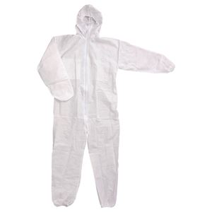 （まとめ） 川西工業 不織布使い捨てつなぎ 防塵タイプ LL #7017LL 1着 【×5セット】