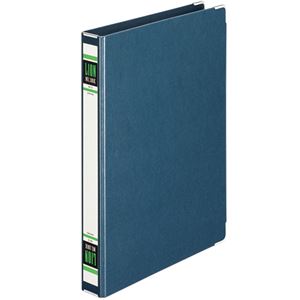 (まとめ) ライオン事務器 スプリングファイル A4タテ 2穴 300枚収容 背幅36mm 紺 No.100K-A4S 1冊 【×10セット】