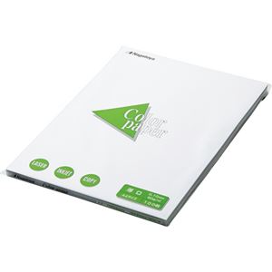（まとめ） 長門屋商店 Color Paper A4 厚口 白 ナ-3301 1冊（100枚） 【×5セット】