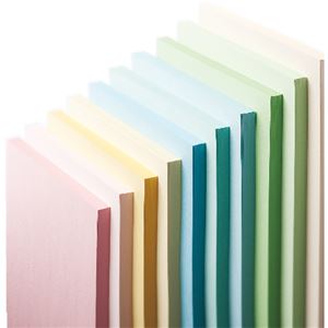 (まとめ) 長門屋商店 Color Paper B5 厚口 さくら ナ-4319 1冊(100枚) 【×10セット】
