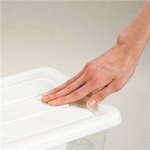 (まとめ) 天馬 フリーボックス 50深型 ホワイト 1個 【×3セット】 - 画像 (2)