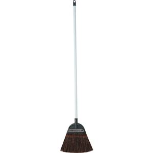 (まとめ) 日本クリンテック 黒シダホーキ 鋼管柄 長柄 1本 【×5セット】