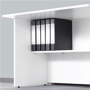 (まとめ) 木製デスク 専用棚板 W1000mm用 チーク SPD-107M-ST 1台 【×3セット】 - 画像 (2)