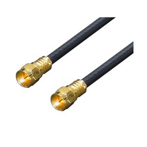 (まとめ)変換名人 アンテナ 4Cケーブル 5.0m + L型 F4-500【×5セット】