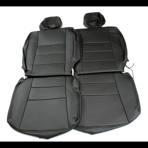 (Azur)フロントシートカバー トヨタ ピクシスバン S321M S331M (全年式) ヘッドレスト分割型 - 画像 (5)