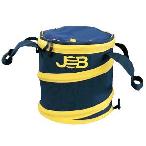 (まとめ)現場用折りたたみ式ゴミ箱  【Sサイズ×2セット (フタ付)】  ジョブマスター  JGB-SF