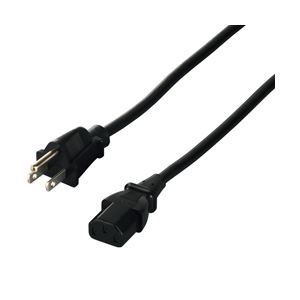 バッファロー(サプライ) 電源ケーブル 3ピンソケット(メス)⇔3ピンプラグ(オス) 2.0m ブラック BSACC0720BKA