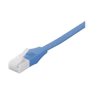 バッファロー(サプライ) ツメの折れないLANケーブル カテゴリ6a ストレート フラットタイプ 10m ブルー BSLS6AFU100BL
