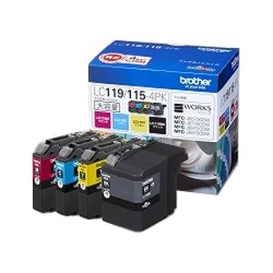 ブラザー工業 インクカートリッジ大容量タイプ お徳用4色パック LC119/1154PK