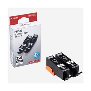 キヤノン インクタンク BCI-350XLPGBK(2個パック・大容量) 6552B005