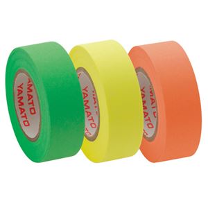 (まとめ) ヤマト メモック ロールテープ つめかえ用 15mm幅 オレンジ&レモン&ライム RK-15H-A 1パック(3巻) 【×15セット】