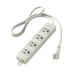 パナソニック(家電) OAタップ(接地15A抜け止め形)(4コ口・グレー)(1mコード付)(マグネット付) WCH2414H