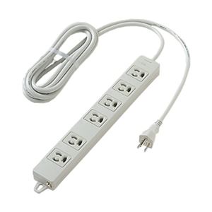 パナソニック(家電) OAタップ(接地15A抜け止め形)(6コ口・グレー)(3mコード付)(マグネット付) WCH2436H