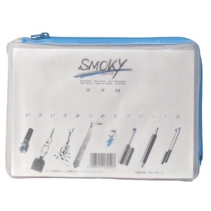 (業務用100セット) LIHITLAB クリアケース/書類入れ 【B6サイズ/マチ付き】 ビニール製 半透明 横型 F-271 水