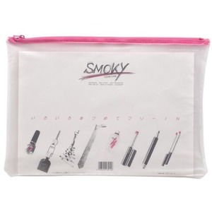 (業務用100セット) LIHITLAB クリアケース/書類入れ 【A4サイズ/マチなし】 ビニール製 半透明 横型 F-267 桃