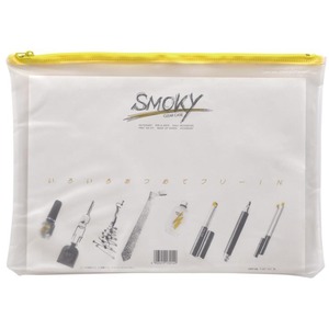 (業務用100セット) LIHITLAB クリアケース/書類入れ 【A4サイズ/マチなし】 ビニール製 半透明 横型 F-267 イエロー(黄)