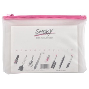 (業務用100セット) LIHITLAB クリアケース/書類入れ 【B6サイズ/マチなし】 ビニール製 半透明 横型 F-261 桃