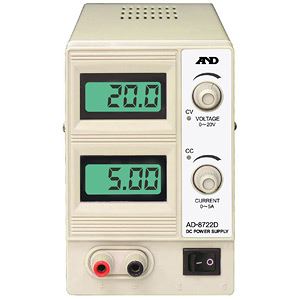 A&D(エーアンドデイ)電子計測機器 直流安定化電源(20V、5A)AD-8722D【代引不可】