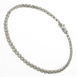 1ctダイヤモンドテニスブレスレット　シルバーカラー