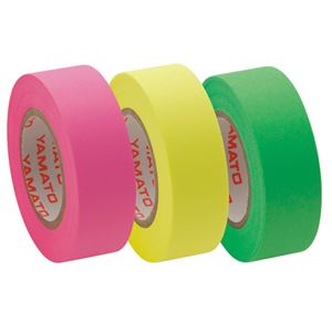 (まとめ) ヤマト メモック ロールテープ つめかえ用 15mm幅 ライム&レモン&ローズ RK-15H-B 1パック(3巻) 【×15セット】