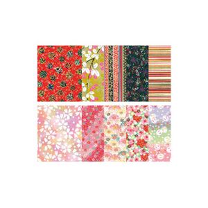 （まとめ） hanaoka A3判高級友禅和紙10枚 Aセット【×2セット】