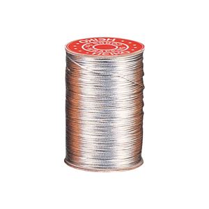 （まとめ） シモジマ 唐打 ひも 100m巻 銀 1510901【×10セット】