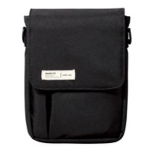 （まとめ） LIHIT LAB. キャリングポーチ A6 A-7574-24 ブラック【×10セット】