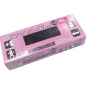 エチケットポリ袋 黒40枚 【10個セット】 M475