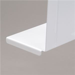 (まとめ) リヒトラブ ブックエンド マグネット付 白 A-7350-0 1個 【×10セット】 - 画像 (3)