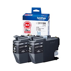 ブラザー工業 インクカートリッジ お徳用黒2個パック LC3111BK-2PK