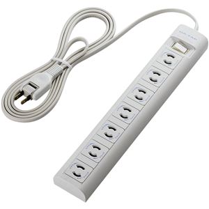 エレコム OAタップ／2P／7個口／マグネット／抜け止め／スイッチ／2.0m T-Y3A-2720WH