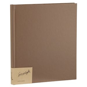 (まとめ) シンプラフト フォトアルバム ブック式/デミサイズ/プラコート(クラフト)台紙 ブラウン ア-SPT-DB-BR【×3セット】