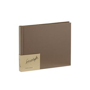 (まとめ) シンプラフト フォトアルバム ブック式/ミニサイズ/プラコート(クラフト)台紙 ブラウン ア-SPT-MB-BR【×3セット】