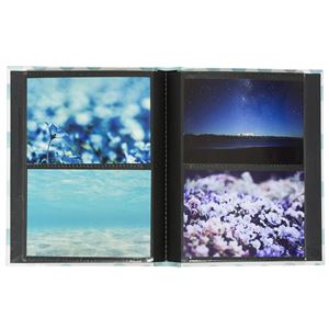 (まとめ) フォトランク ウィンドウカバーポケットアルバム 溶着式/L判・2段ポケット台紙/10枚 ブルー ア-FTPW-L206-B【×5セット】 - 画像 (2)