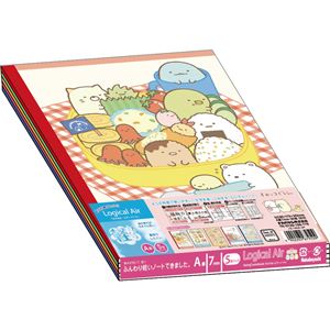 （まとめ） サンエックス ロジカルエアーノート B5／A罫／30枚 すみっコぐらし／ランチ＆トラベル 5冊パック ノS-140A-5P【×10セット】