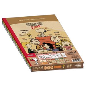 （まとめ） ピーナッツ スイングロジカルノート B5／A罫／30枚 スヌーピー／キャプション 5冊パック ノS-138A-5P【×10セット】