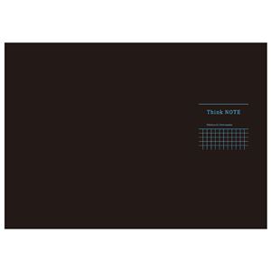 （まとめ） 高橋政史xNakabayashi ロジカルシンクノート A3・ヨコ／5mm方眼ブラック・ブルー罫／40枚 RP-A301-DB【×10セット】