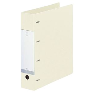 (まとめ) リヒトラブ リクエスト D型リングファイル A4タテ 4穴 500枚収容 背幅64mm 白 G1280-0 1冊 【×10セット】