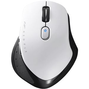 バッファロー(サプライ) 無線 BlueLED 5ボタン NEOFITマウス Mサイズ ホワイト BSMBW510MWH - 画像 (2)