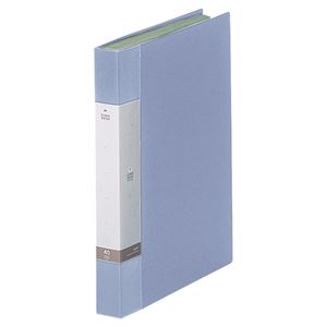 (まとめ) リヒトラブ リクエスト クリヤーブック(クリアブック) A4タテ 40ポケット 背幅32mm 水 G3202-14 1冊 【×10セット】