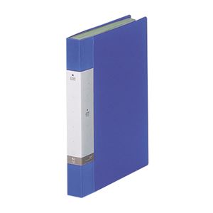 (まとめ) リヒトラブ リクエスト クリヤーブック(クリアブック) A4タテ 40ポケット 背幅32mm 青 G3202-8 1冊 【×10セット】